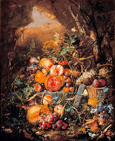 Jan Davidsz de Heem (1606  1683) "Still life with fruit, flowers, mushrooms, insects, snails and reptiles"